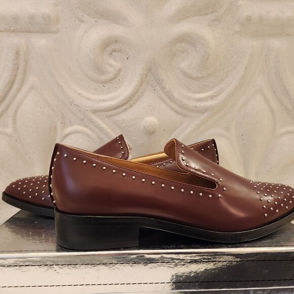 Sigerson Morrison Italian Leather "Edna" Studded Loafers. NIB. Size 8.5 - Picture 4 of 13